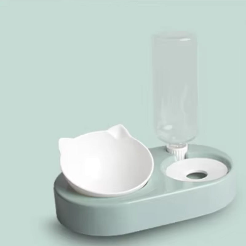 2-in-1 Futternapf-Set mit Wasserspender