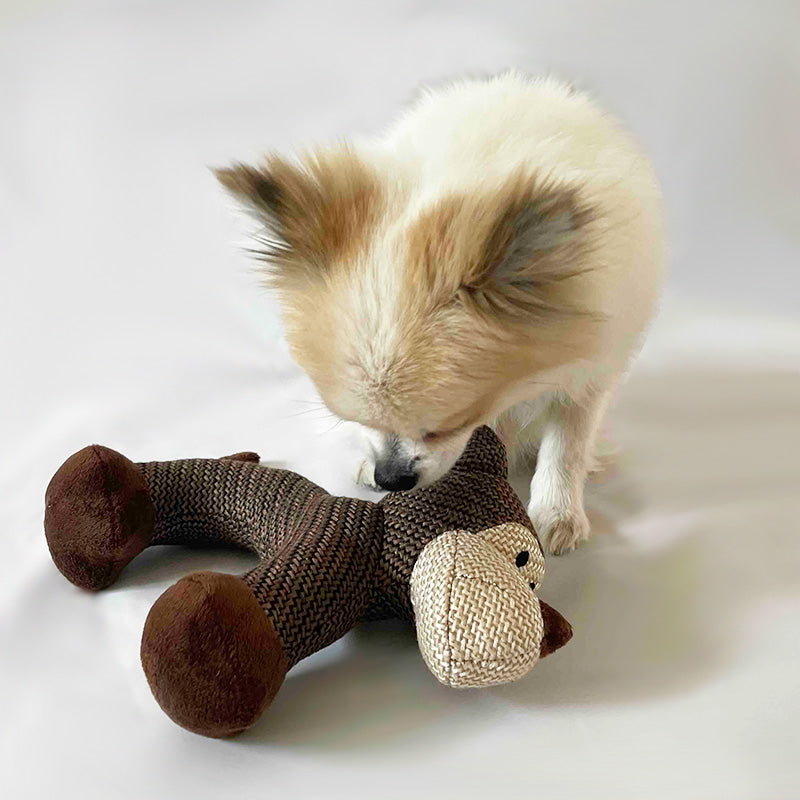 Elegant soft toy with squeaking sound for dogs