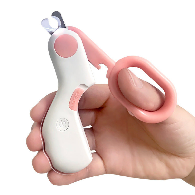 Ergonomic claw clipper LED lamp stainless steel