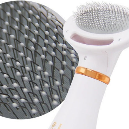 2-in-1 fur brush and hair dryer