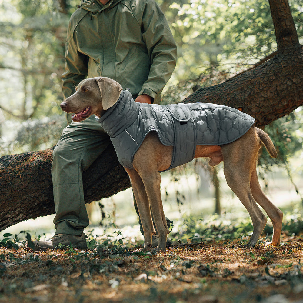 Quilted warm winter vest for your dog