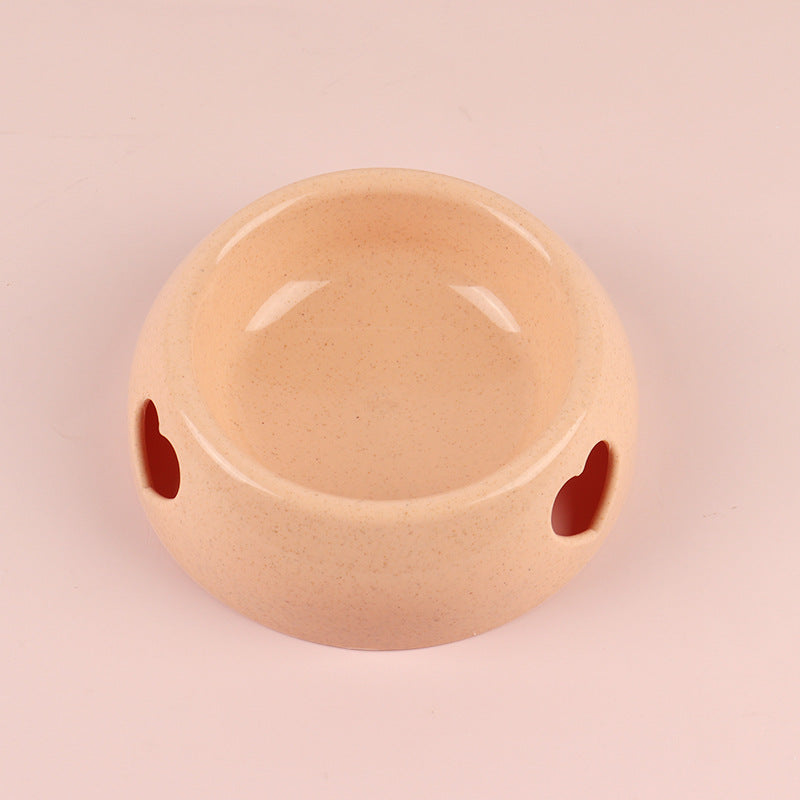 Practical heart food bowl in soft colors