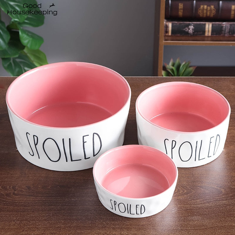 Ceramic food and water bowl – available in three sizes