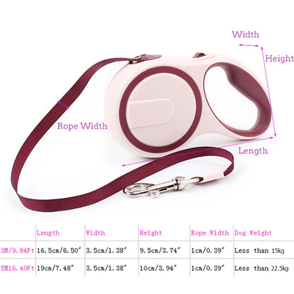 Durable and automatic 5 meter roller leash