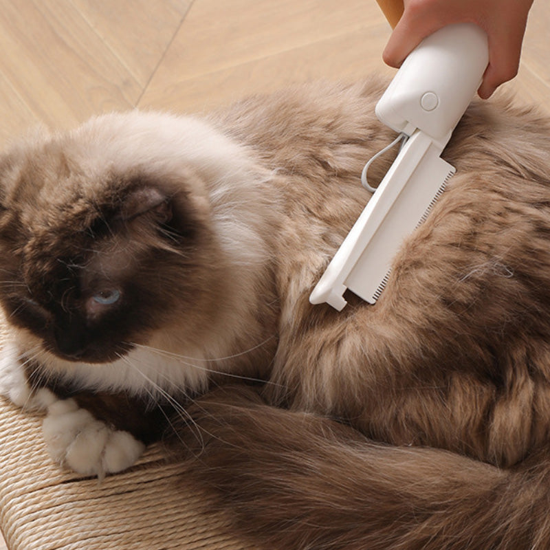 3-in-1 retractable cat combs and cat deshedding