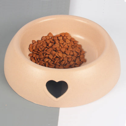 Practical heart food bowl in soft colors