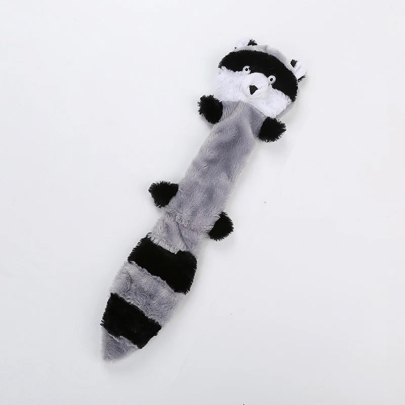 Bite-friendly soft toy for dogs with squeaking sound