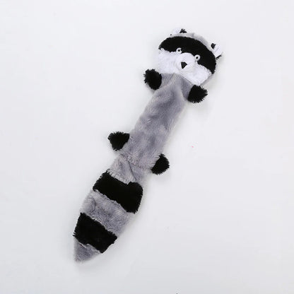 Bite-friendly soft toy for dogs with squeaking sound