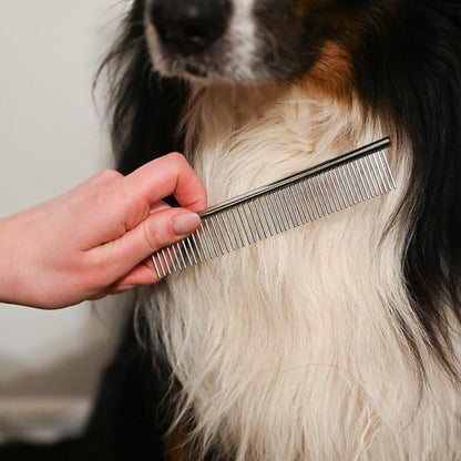 Classic comb for fur care stainless steel