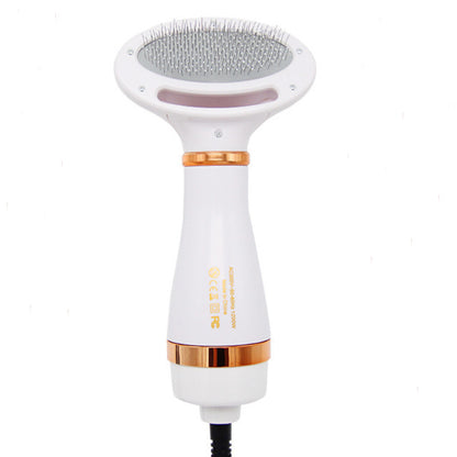 2-in-1 fur brush and hair dryer