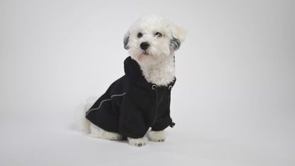 Fleece-lined hoodie in cotton blend for dogs